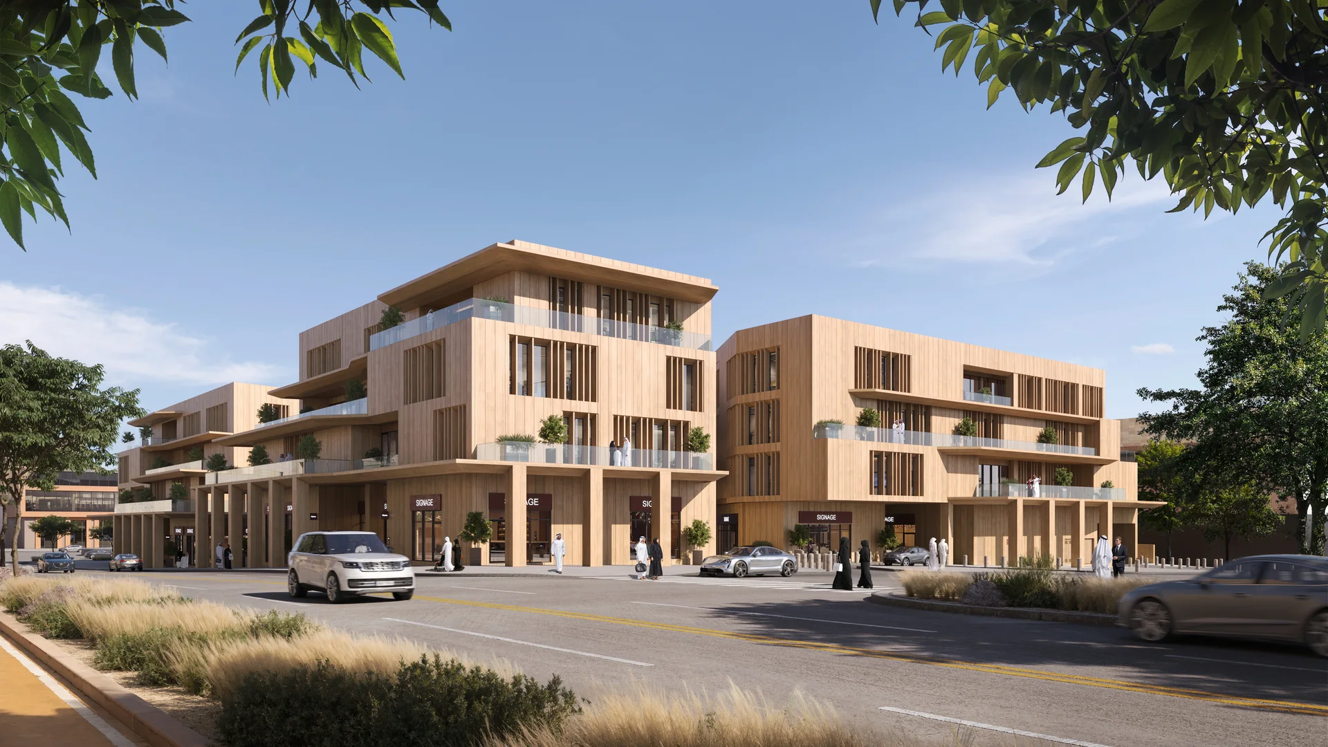 The Mews mixed-use development in Hittin, Riyadh